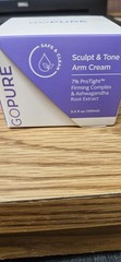 goPure Sculpt & Tone Arm Cream 3.4 Fl Oz