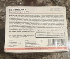 MAELYS GET-DREAMY Overnight Body & Whip 6.8oz/200ml Brand New Comes with Box-