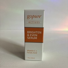 GoPure Actives Brighten & Even Serum Vitamin C + Ferulic Acid 1 oz NIB