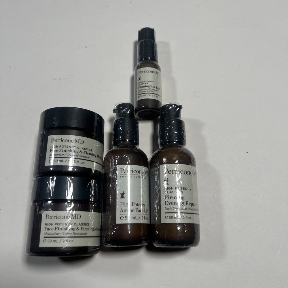 Perricone MD 5 Piece Lot Face Finishing / Firming Evening Repair Amine Face READ