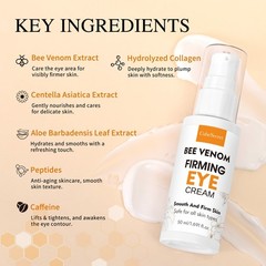 Bee Venom Eye Cream 50ml Firming Hydrating Under Eye Moisturizer