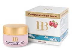 H&B Dead Sea Minerals Pomegranates Night Cream 50ml 1.76fl.oz