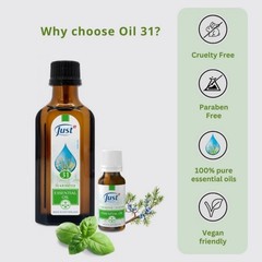 SWISS JUST Thyme+Juniper Cream+31 Essential Oil Anti Aging Therapy Body Massage