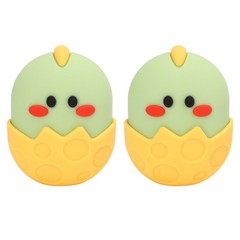 2pcs Yellow Chicken Ice Face Mold Eye Roller