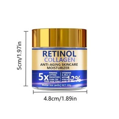 Retinol & Collagen Face Cream 60g Anti Aging Firming Moisturizer Hyaluronic Acid