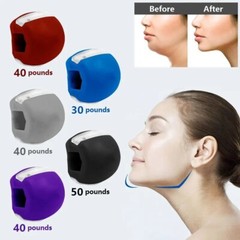 5PCS Jawline Exerciser Mouth Exercise Fitness Ball Neck Face Jaw Trainer Toning