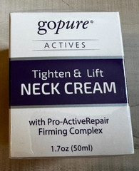 gopure Actives Tighten & Lift Neck Cream with Pro active repair 1.7 oz NEW