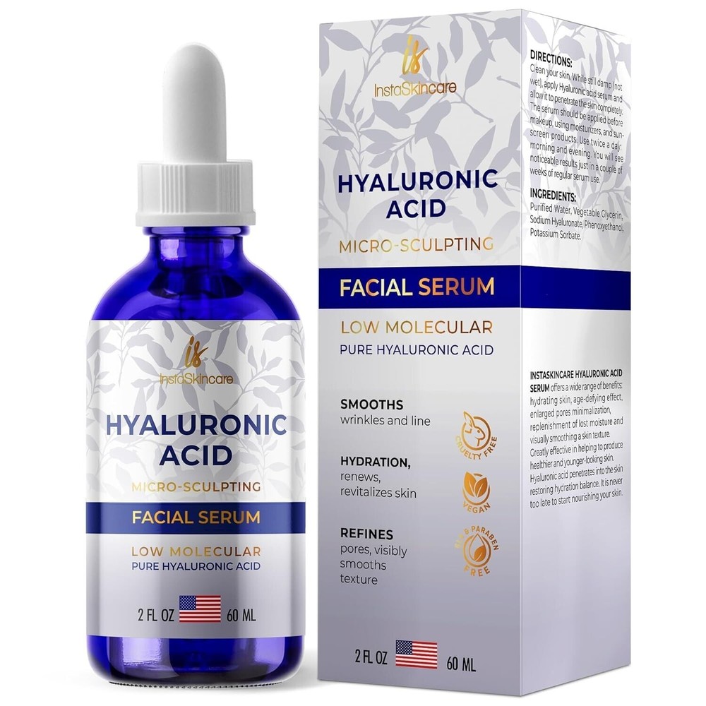 Hyaluronic Acid Serum for Face (2 Oz) – Serum for Skin and Lips Hydrating