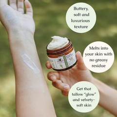 Hearth And Homestead Handmade Whipped Tallow Balm Unscented/Herb-Infused –