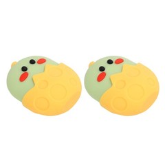 2pcs Yellow Chicken Ice Face Mold Eye Roller