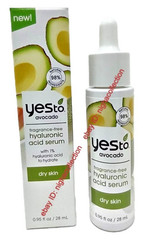 NEW Yes To Avocado Fragrance Free Hyaluronic Acid Serum Dry Skin .95 oz