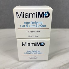 2 MiamiMD Age Defying Lift & Firm Cream for Neck & Face, new 1.7oz jars