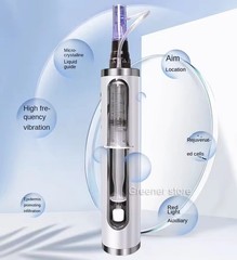 Micro Pen Mesotherapy & 10Pcs 12Pins Replacement Needle Cartridges Tip Face Care
