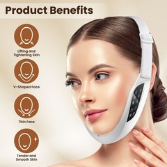 Electric V Face Lifting Device Photon Therapy Double Chin Remove Facial Massager