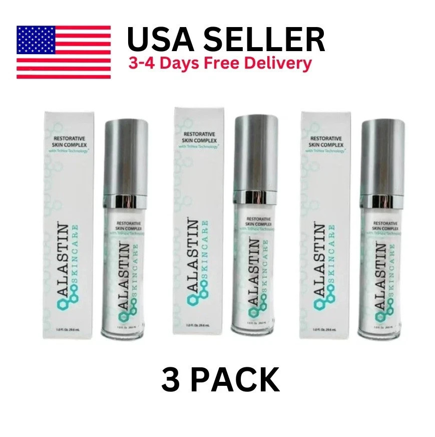 3 PACK Alastin Skincare Restorative Skin Complex with TriHex Tech 1fl oz/ 29.6ml