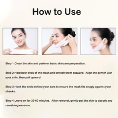 4 Pack V-Line Lifting Mask | 24K Gold & Collagen Face Mask, Anti-Aging Jawlin…