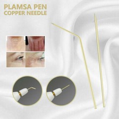 10Pcs Cooper Bent or Straight Tips/50pcs Silver Thin Tips for Beauty Plasma Pen