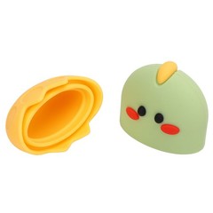 2pcs Yellow Chicken Ice Face Mold Eye Roller
