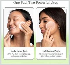 JiYu Toning Polish Pads Korean Skincare Fit For Dark Spots Wrinkles & Dull Skin