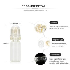 20/64 Pins Titanium Roller System for Facial Skin Care Wrinkle Removal Therapy