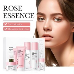 Rose Hyaluronic Acid Anti-Oxidant Anti-Aging Moisturizing 98% Beauty Set of 6 pc