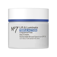 No7 Lift & Luminate Triple Action Face Cream – Fragrance Free Face Moisturize…