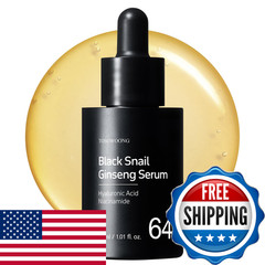 Tosowoong Black Snail Ginseng Serum Ginseng 640430Ppm Snail Mucin Hydrating