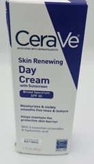 Original Cerave Skin Renewing Day Cream SPF 30 Retinol 1.76 fl. oz 3/27 Exp A2