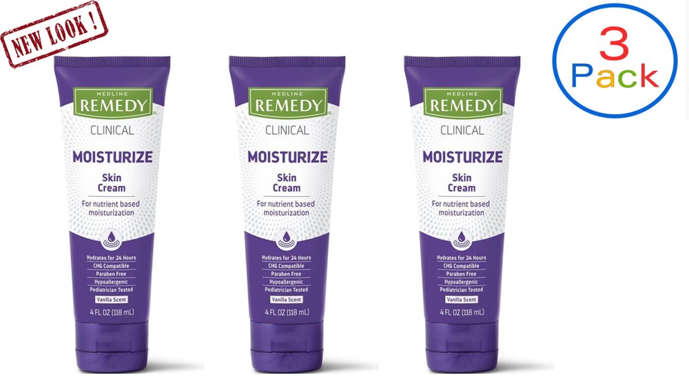 Medline Remedy Clinical Skin Cream Scented 4oz , 3 Pack- MSC924004
