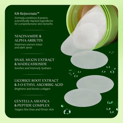 Jiyu Korean Skincare Anti-Aging, Dark Spot & Wrinkle Minimizing Toner Pads 100Pc
