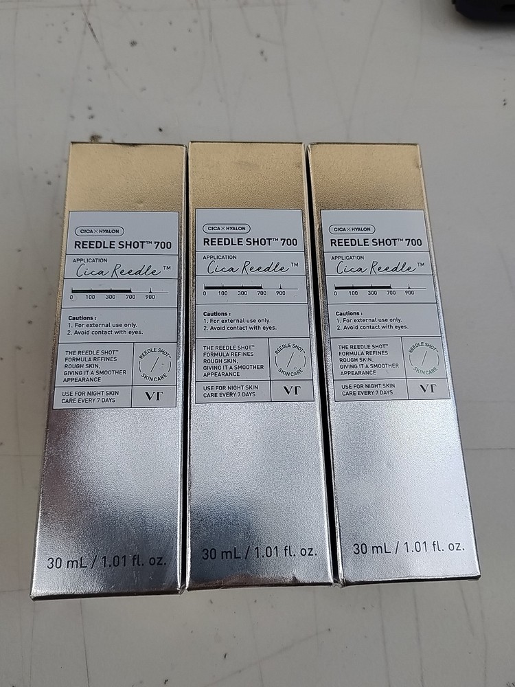 3 Pack VT COSMETICS CICA Reedle Shot 700, Spicule Microneedling Serum EXP 07/27