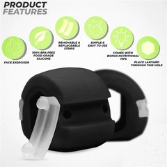 1PCS Jawline Exerciser Mouth Exercise Fitness Ball Neck Face Jaw Trainer Toning