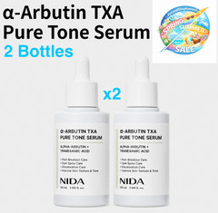 2 Bottles NIDA alpha-Arbutin TXA Pure Tone Serum Dark Spots Skin Glow Exp 11/28