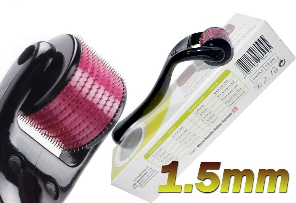 Derma Skin Roller 1.5mm Acne, Deep Scars, Cellulite, Wrinkles, Beard (540Pin)