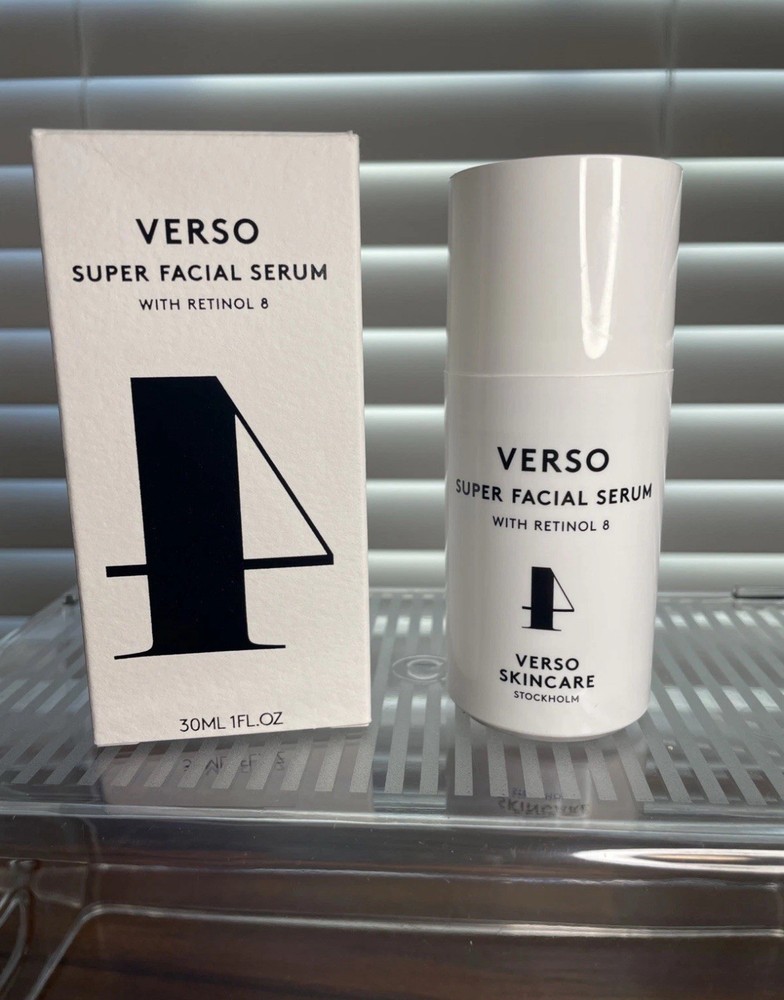 NEW BOX VERSO 4 SUPER FACIAL SERUM W/RETINOL 8 1 FL OZ/30ML SWEDEN RV $130