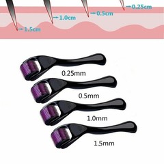 0.5mm 1mm 1.5mm 2.0mm 540 Microneedle Scar Derma Roller Dermaroller