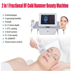 2-in-1 RF Fractional Skin Care Cold Hammer Fine Lines Reduction &Skin Tightening