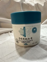 Derma E Tea Tree Vitamin E Antiseptic Cream 4 oz 113 g Cruelty-Free,