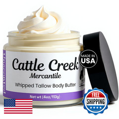 Cattle Creek Mercantile Cattle Creek Whipped Beef Tallow For Skin Face Deeply