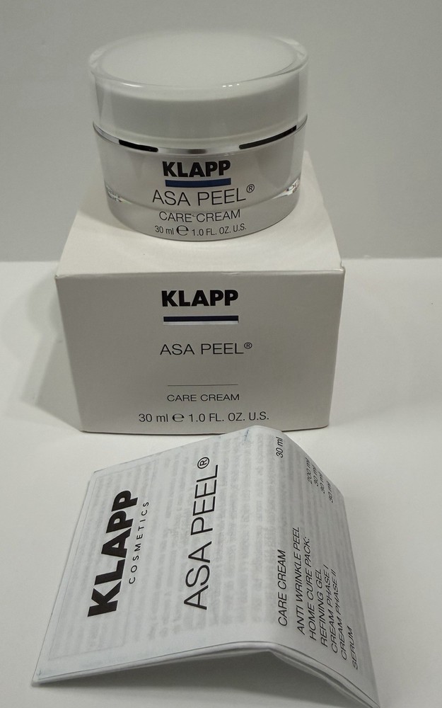 KLAPP ASA PEEL Care Cream 30 ml – 1 Fl Oz – New In Box – Next Day Free Shipping