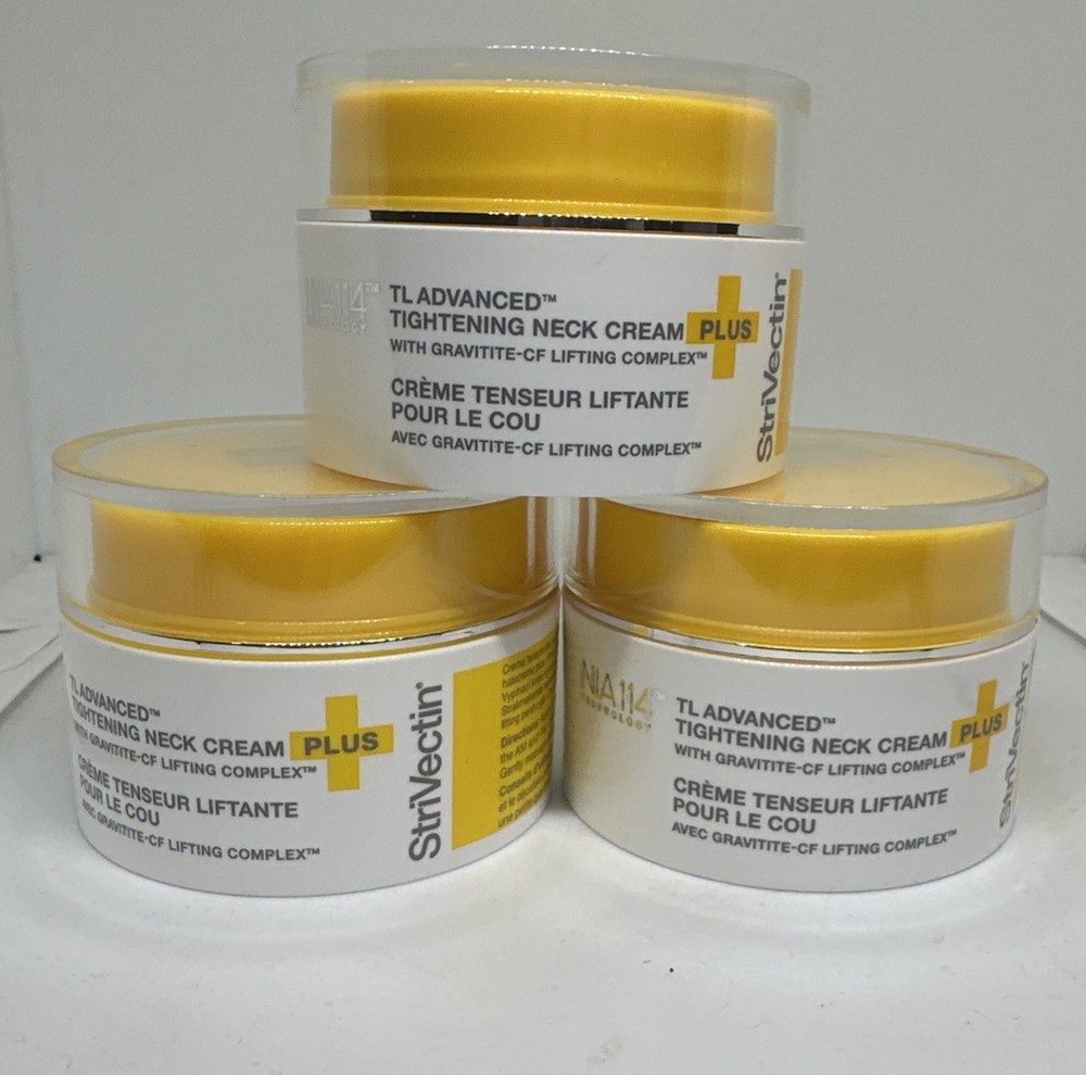 (Lot of 3) StriVectin TL Advanced Tightening Neck Cream PLUS- New- Free Shipping
