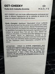 Maelys GET-CHEEKY Enriched Cellulite Oil 2 oz NEW Free Shipping