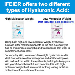 Hyaluronic Acid Powder | High Molecular Weight Hyaluronic Acid Serum Powder | 1o