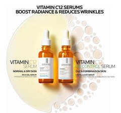 2 PACK La Roche-Posay Pure Vitamin C12 Serum