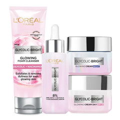 L’Oreal Paris Glycolic-Bright Glowing + Brighter Skin Complete Regime Kit