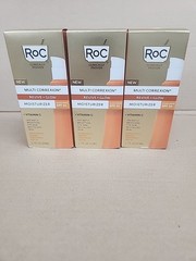 RoC Multi Correxion MOISTURIZER SPF 30 Revive Glow Vita C 1.7oz EXP:11/24 -3 PK