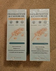 2 Bottles Frankincense & Castor Oil Rose Roller Skincare 1.7 Oz Each