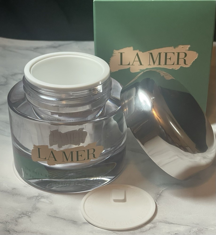 💠LA MER The Neck and Decollete Concentrate EMPTY JAR 1.7oz Boxed FREE SHIP