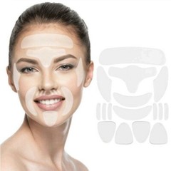 16PCS Reusable Silicone Anti Wrinkle Sticker Face Forehead Neck Eye Pads Patches