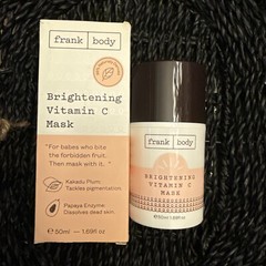 Frank Body Brightening Vitamin C Mask, Full Size 1.69 fl oz | 50mL, NEW/SEALED(a